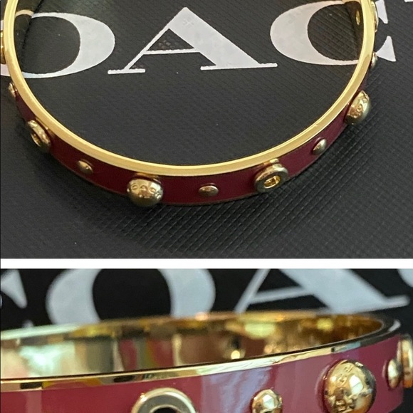 Coach Signature Burgundy Bracelet - Picture 4 of 8